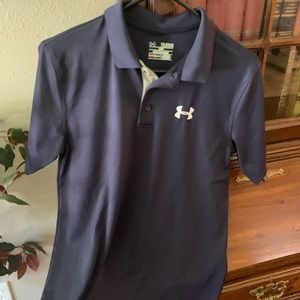 Navy boys collar shirt